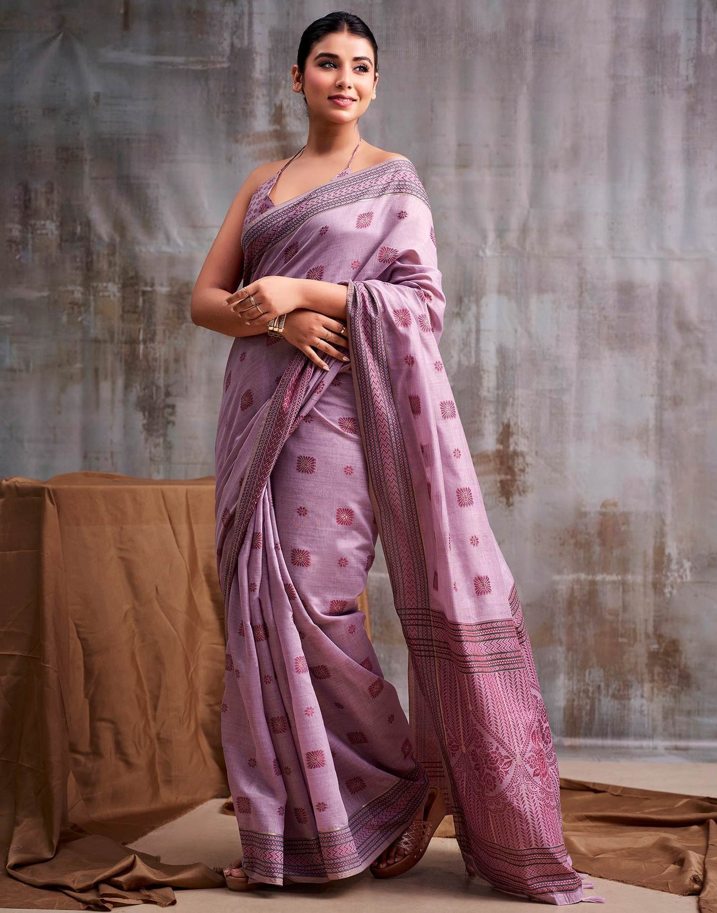 Soft Cotton Woven Saree in 5 Colours