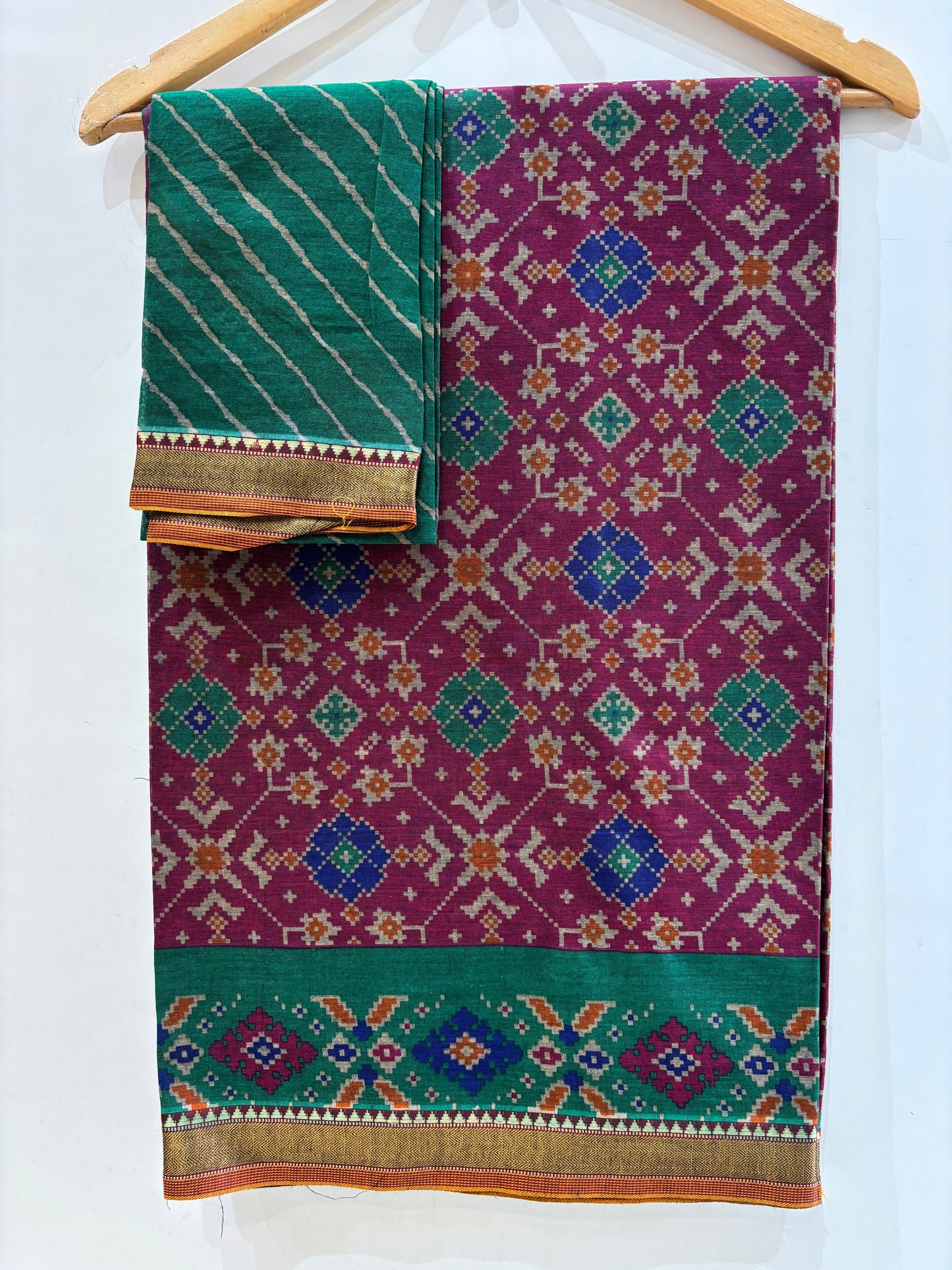 Soft Cotton Patola Print Saree