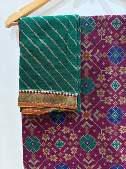 Soft Cotton Patola Print Saree