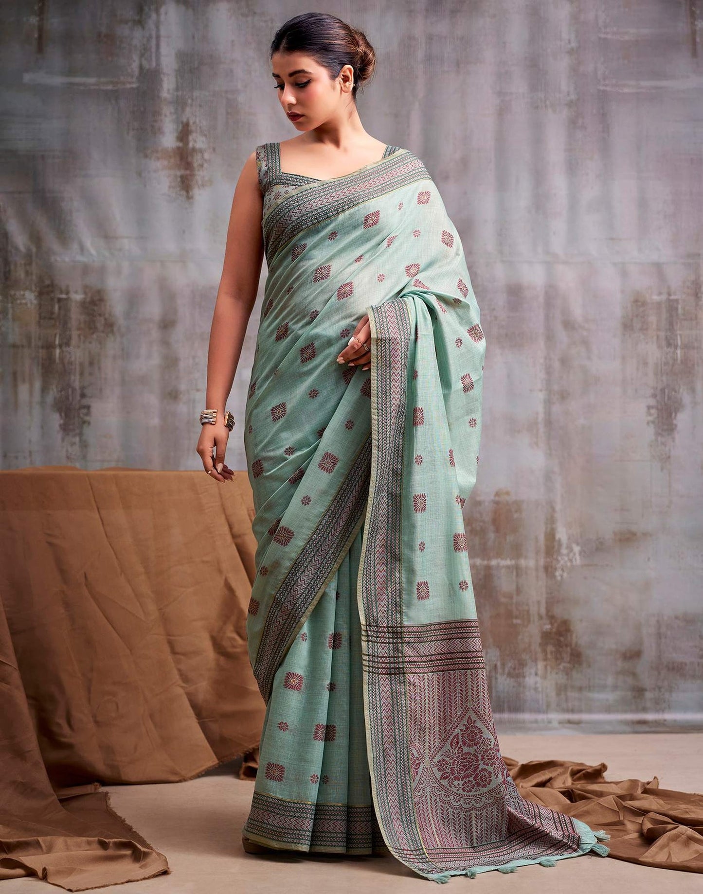 Soft Cotton Woven Saree in 5 Colours