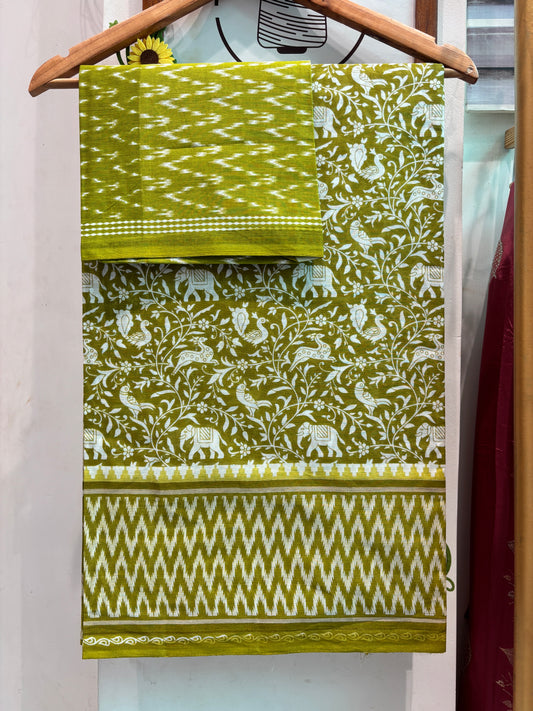 100% Cotton Vantara Printed Saree