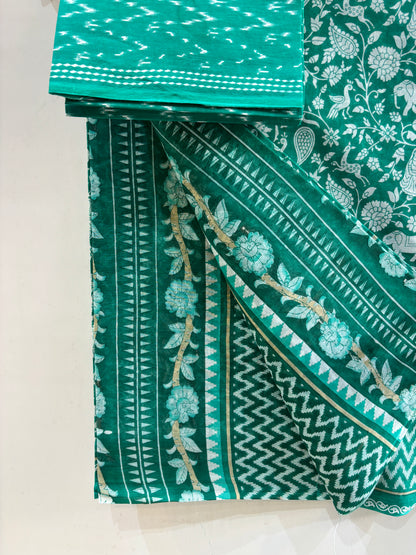 100% Cotton Vantara Printed Saree