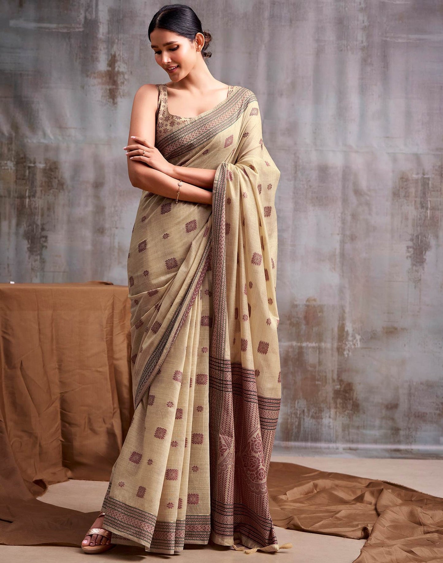 Soft Cotton Woven Saree in 5 Colours