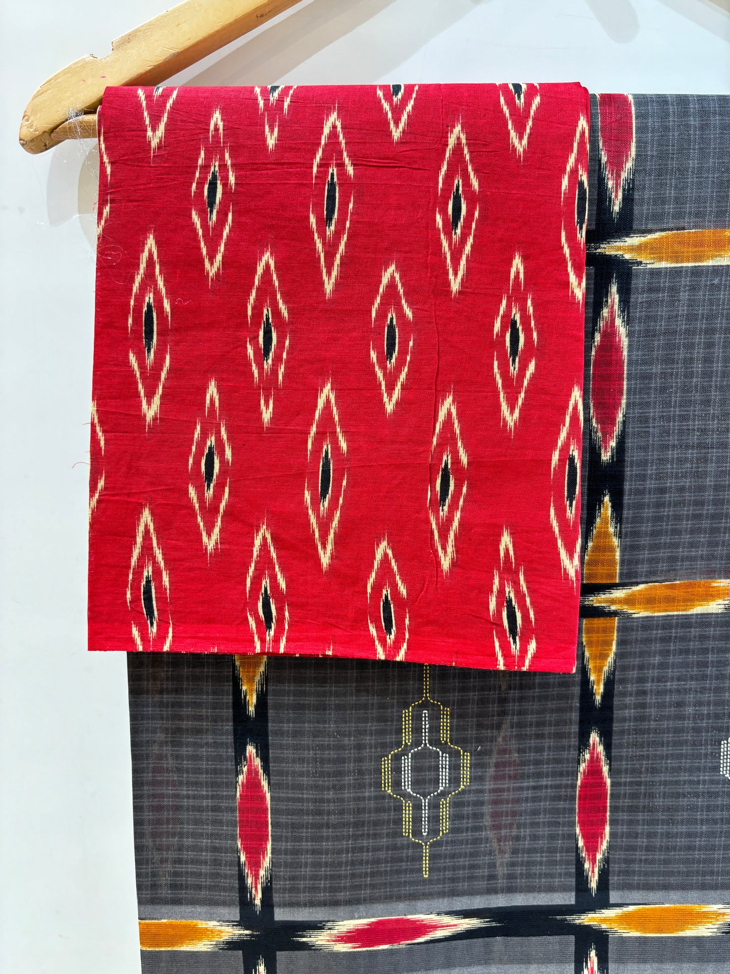 Pure Cotton Check Printed Saree
