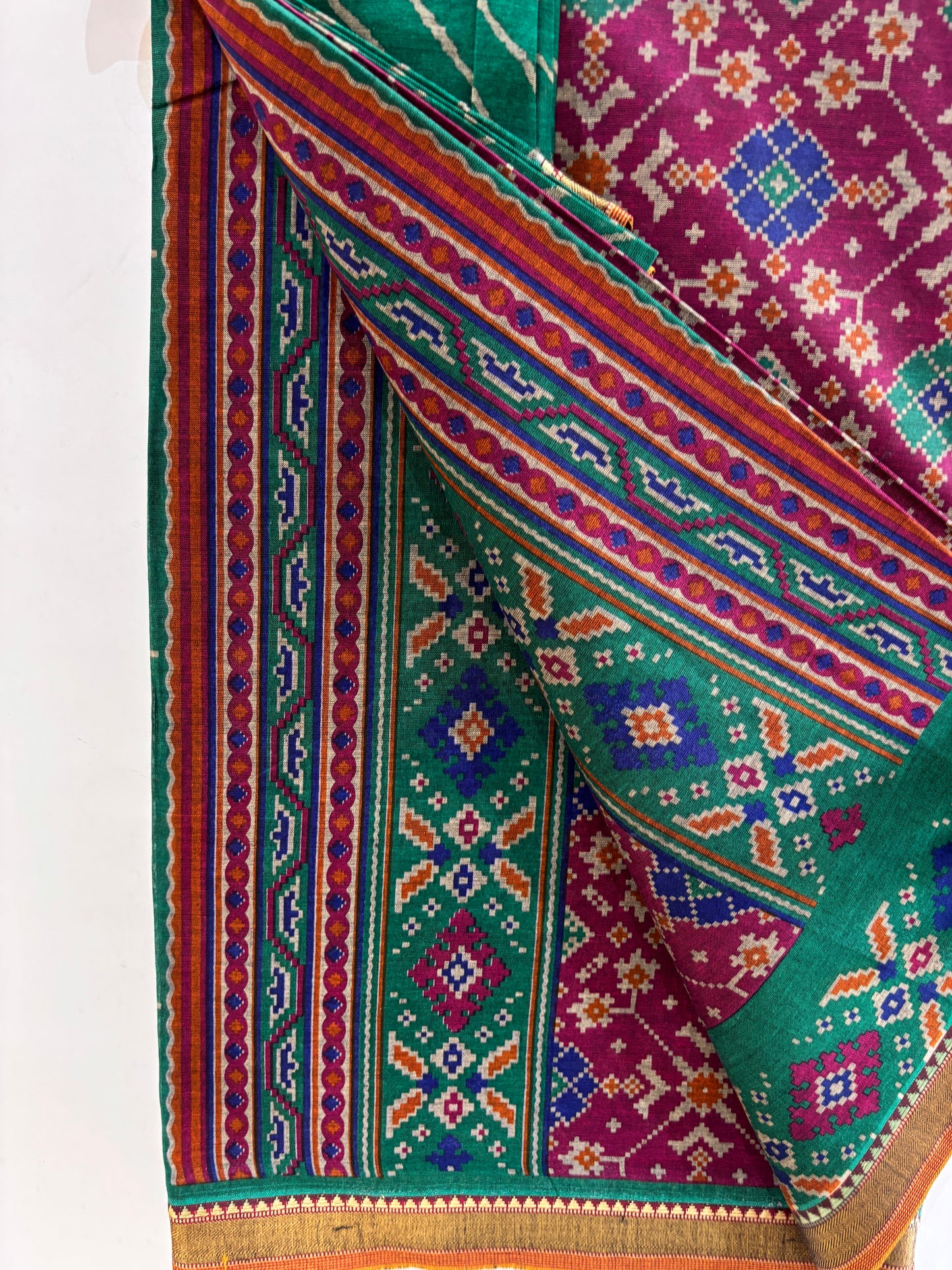 Soft Cotton Patola Print Saree