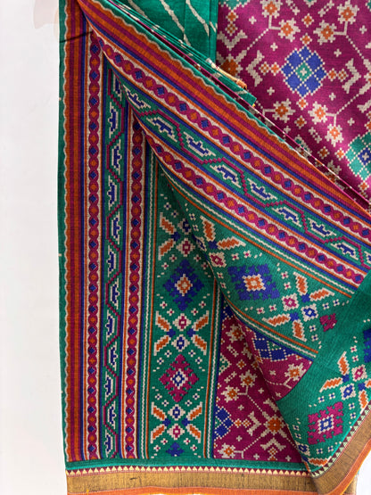 Soft Cotton Patola Print Saree